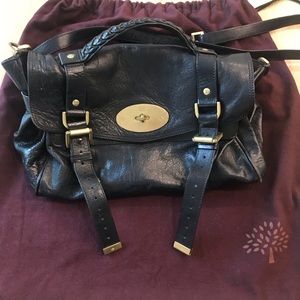 Mulberry Crossbody Alexa Black Leather Bag